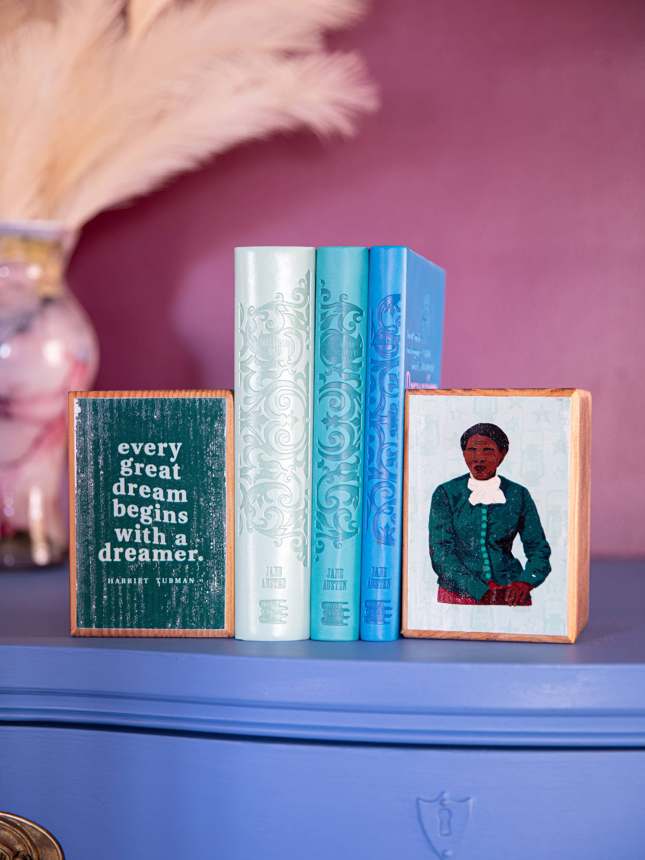 Harriet Tubman Quote Bookend Set National Women's History Museum