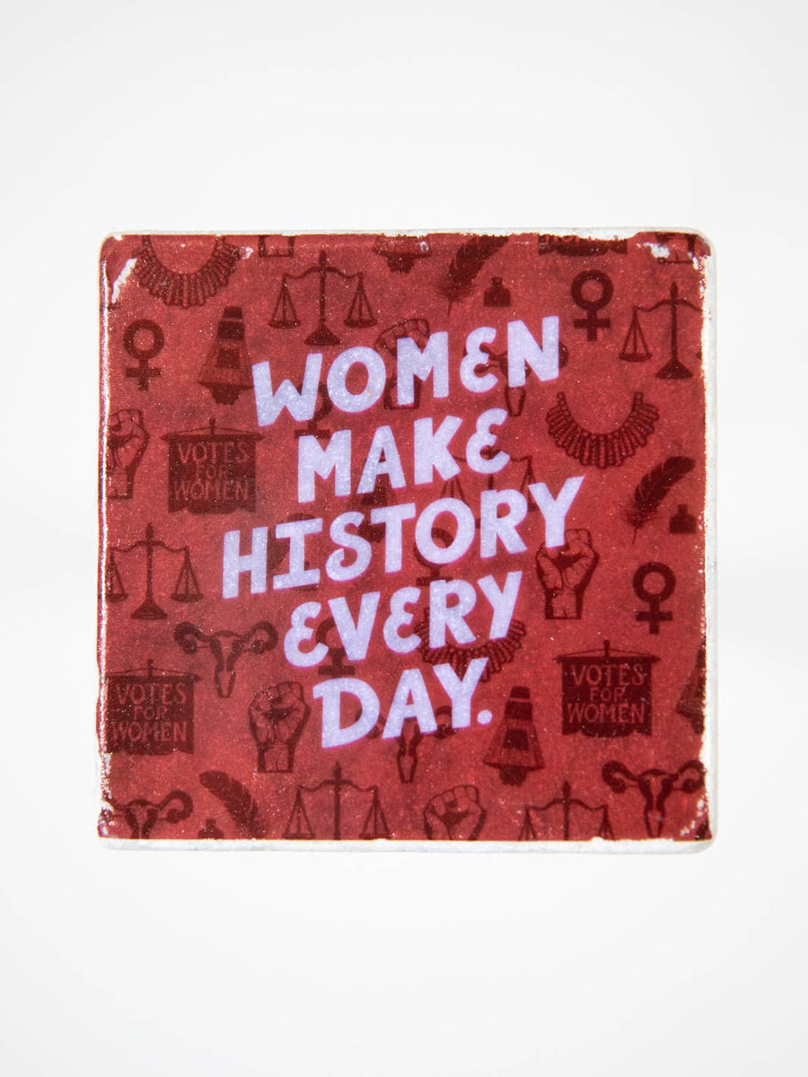 Women Make History Every Day Coaster Set