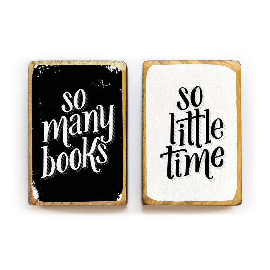 So Many Books, So Little Time Bookend Set