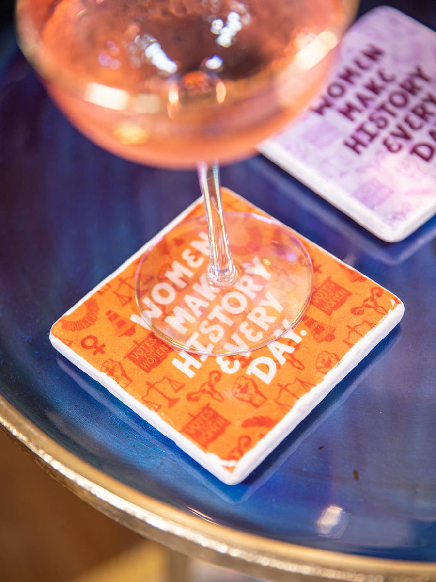 Women Make History Every Day Coaster Set