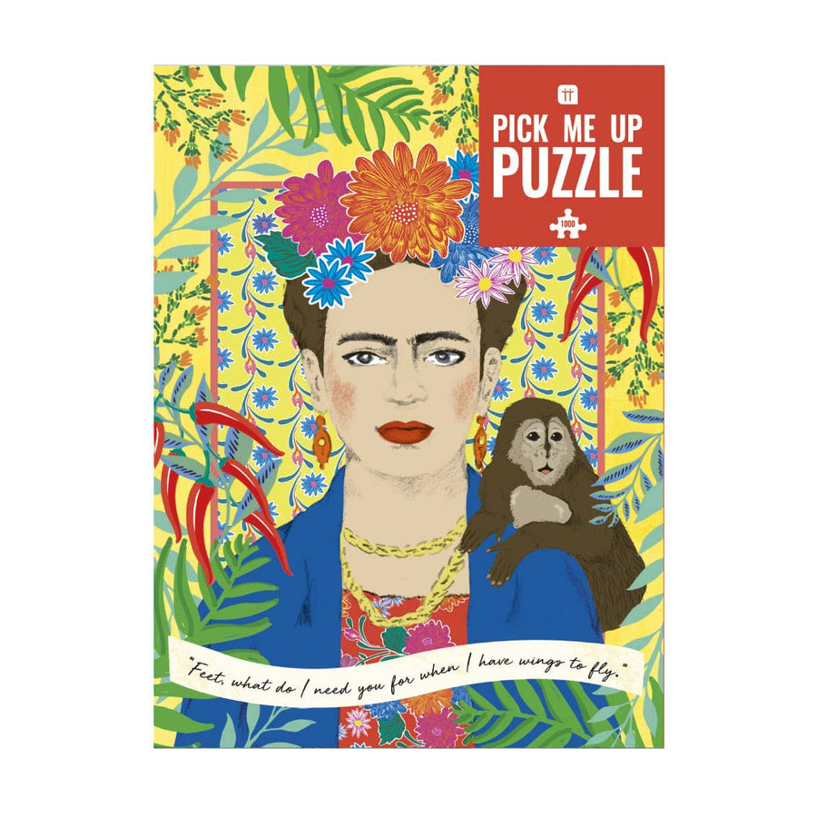 1000-Piece Frida Kahlo Puzzle with Poster and Trivia