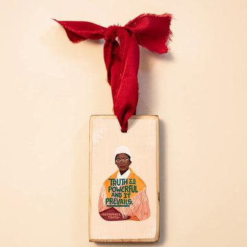 Sojourner Truth Wood Holiday Ornament